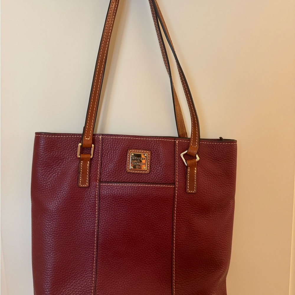 Dooney & Bourke Red and Brown Leather purse